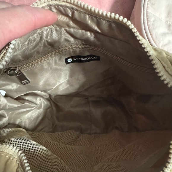 Westbronco Elegant Pink and khaki  Quilted Shoulder Bag and wallets - Picture 6 of 8